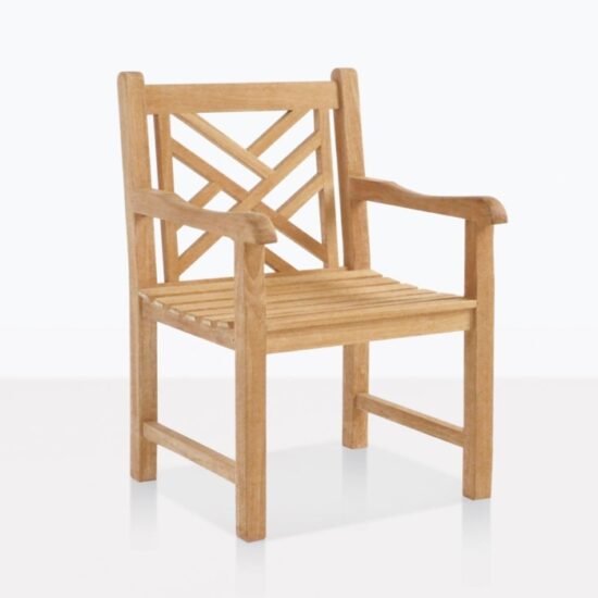 Cross Back Arm Chair