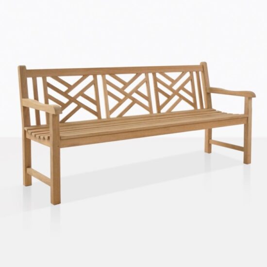 Cross Back 3 Seat Bench