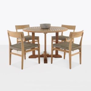 Round47 Ped and Tokio Dining Set