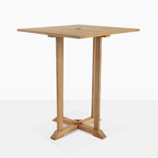Square Pedestal Bar Table