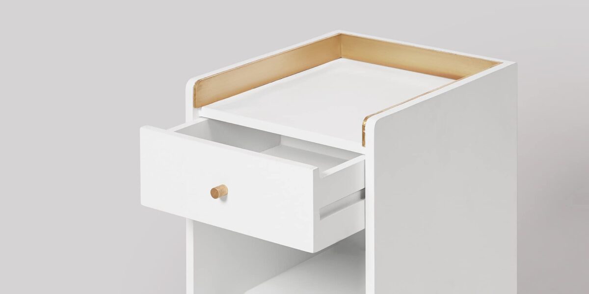Fresco One Drawer Bed Side - Image 5