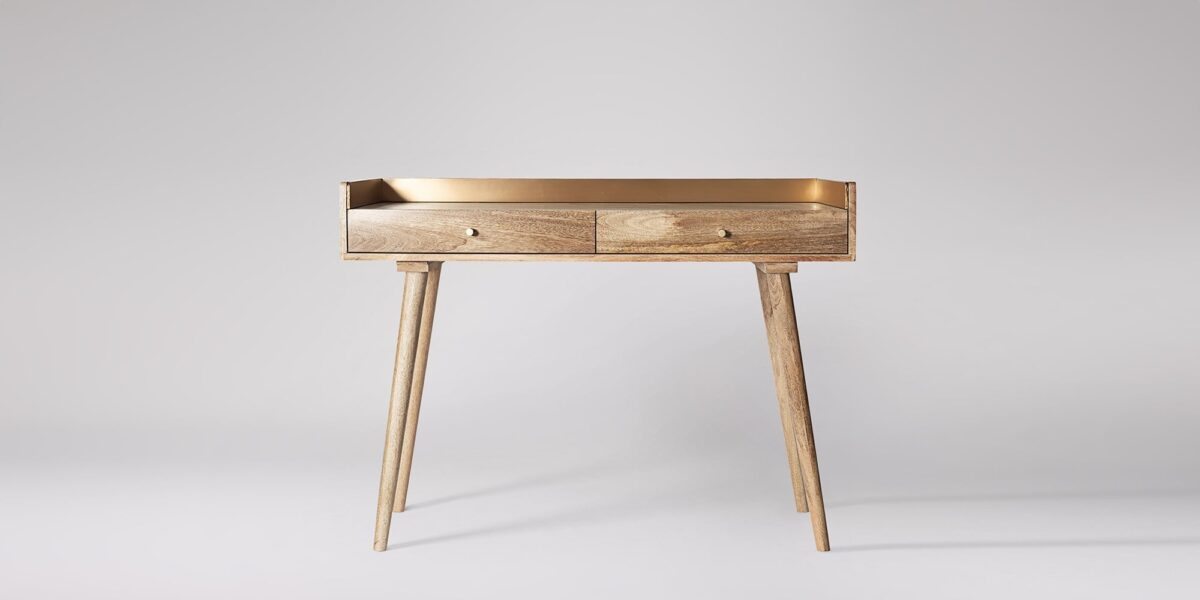 Fresco 2 Drawer Desk Table - Image 4