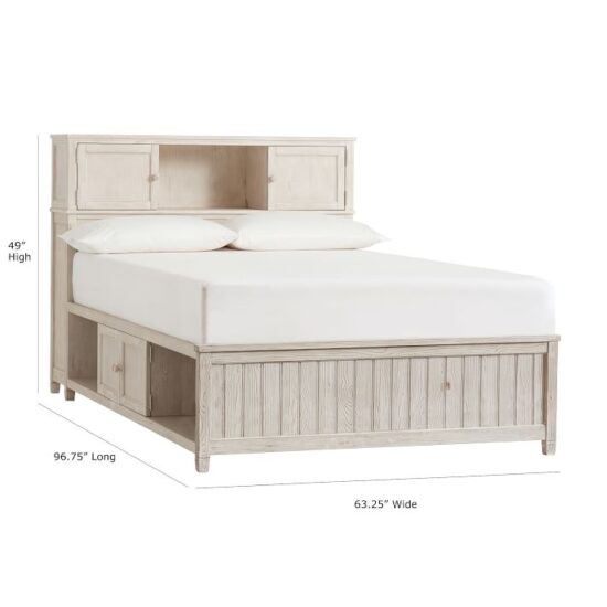 Beadboard Storage Bed