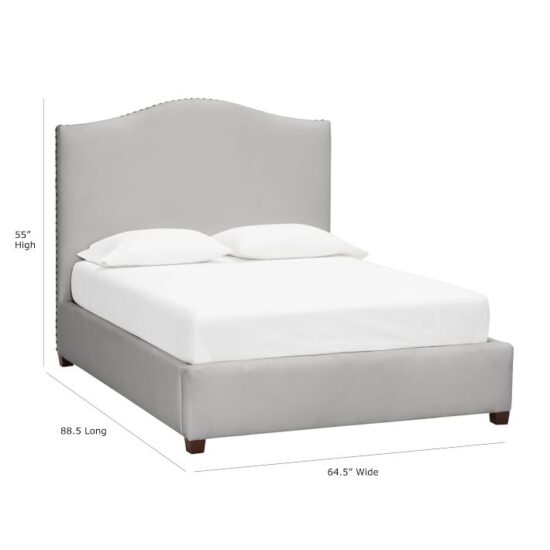 Raleigh Camelback Upholstered Bed