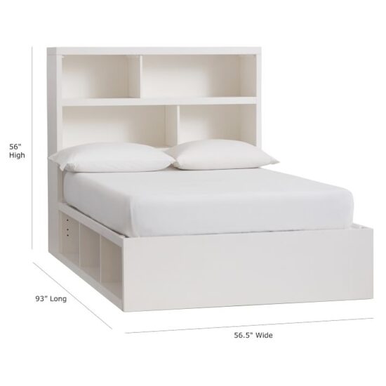Store-it-6 Cubby Bed Storage Headboard Set