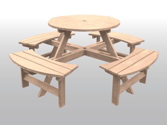 Round Garden Family Table