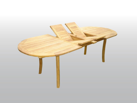 Double Extension Table Oval 4 Legs